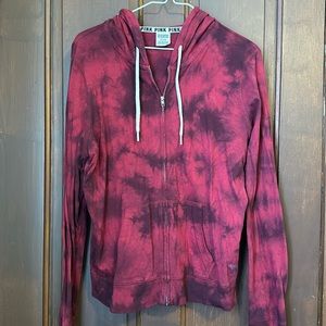 VS PINK TIEDYE ZIP UP